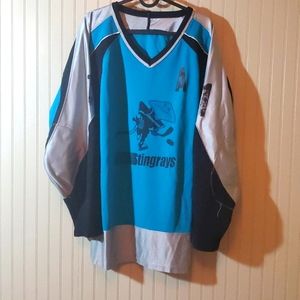 Teal blue hockey jersey X/XL